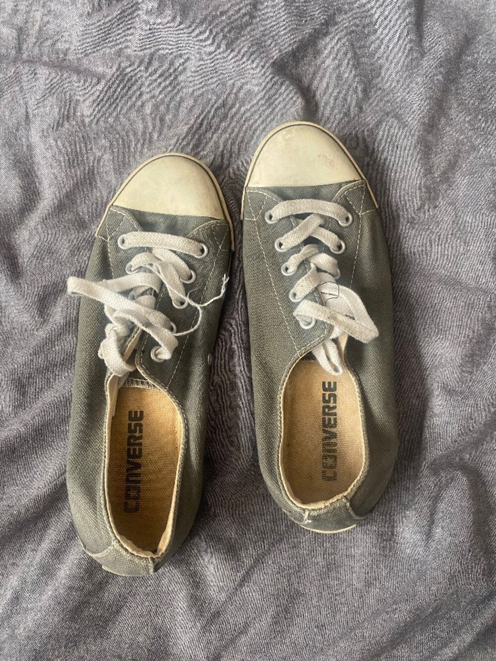Converse Gray Low Top Sneakers